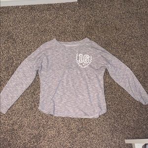 A gray long sleeve